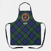 Clan Baird Crest over Tartan Schort (Voorkant)