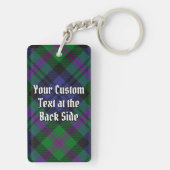 Clan Baird Crest over Tartan Sleutelhanger (achterkant)