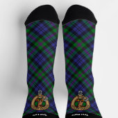 Clan Baird Crest over Tartan Sokken (Top)