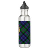 Clan Baird Crest over Tartan Waterfles (Rechts)