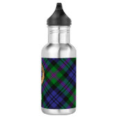 Clan Baird Crest over Tartan Waterfles (Rechts)