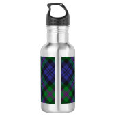 Clan Baird Crest over Tartan Waterfles (Achterkant)