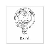 Clan Baird Crest Rubber Stamp Zelfinktende Stempel (Design)