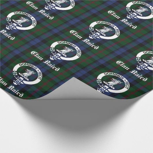 Clan Baird Crest Tartan Cadeaupapier (Hoek)