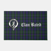 Clan Baird Crest Tartan Deurmat (Voorkant)