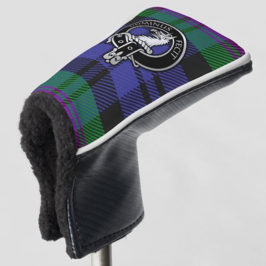 Clan Baird Crest & Tartan Golf Head Hoesje Golfheadcover (3/4 voorkant)