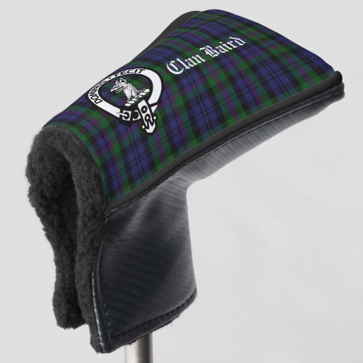 Clan Baird Crest Tartan  Golfheadcover (3/4 voorkant)