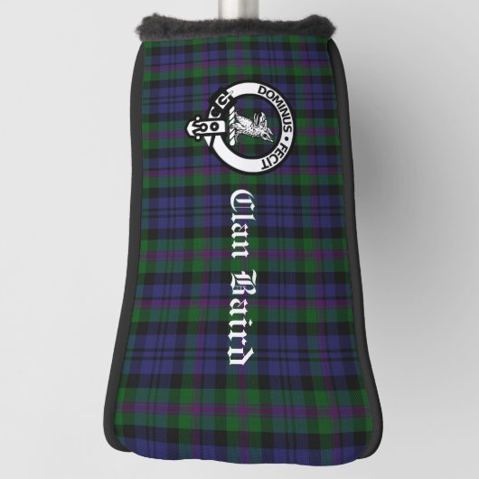 Clan Baird Crest Tartan Golfheadcover (Draai 90)