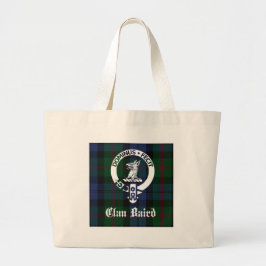 Clan Baird Crest Tartan Grote Tote Bag