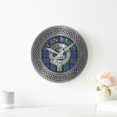 Clan Baird Crest & Tartan Knot Grote Klok (Huis)
