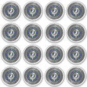 Clan Baird Crest & Tartan Knot Sticker (Voorkant)