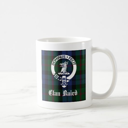 Clan Baird Crest Tartan Koffiemok (Rechts)
