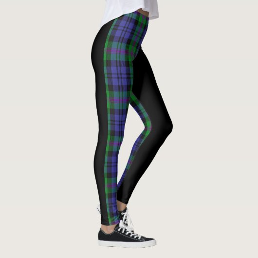 Clan Baird Crest & Tartan Leggings (Rechts)