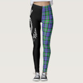 Clan Baird Crest & Tartan Leggings (Voorkant)