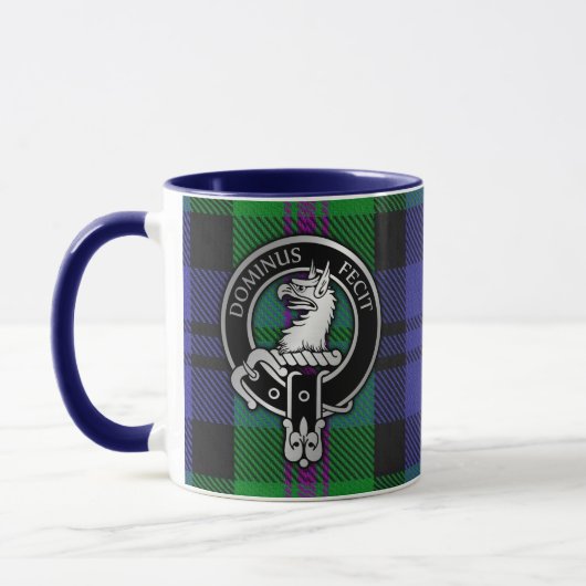 Clan Baird Crest & Tartan Mok (Links)