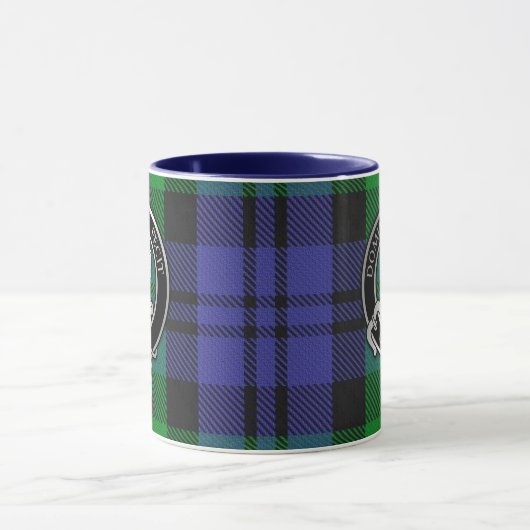 Clan Baird Crest & Tartan Mok (Midden)