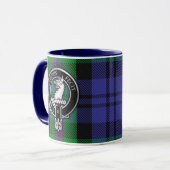 Clan Baird Crest & Tartan Mok (Voorkant links)