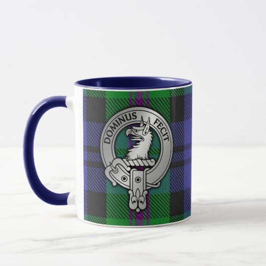 Clan Baird Crest & Tartan Mok (Links)