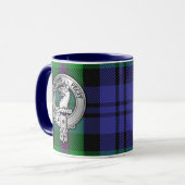 Clan Baird Crest & Tartan Mok (Voorkant links)