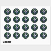 Clan Baird Crest Tartan Ronde Sticker (Vel)