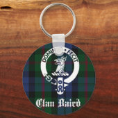 Clan Baird Crest Tartan Sleutelhanger (Voorkant)