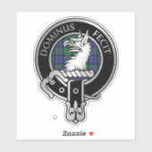 Clan Baird Crest & Tartan Sticker (Vel)