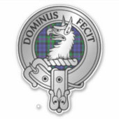 Clan Baird Crest & Tartan Sticker (Voorkant)