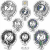 Clan Baird Crest & Tartan Sticker (Voorkant)