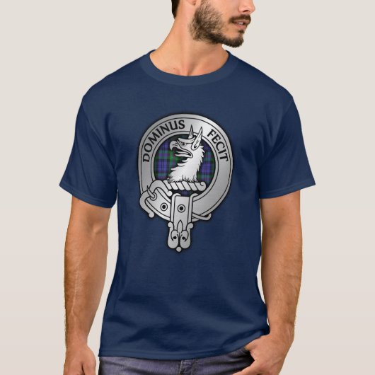 Clan Baird Crest & Tartan T-shirt (Voorkant)