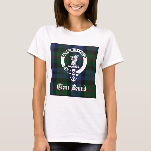 Clan Baird Crest Tartan T-shirt (Voorkant)