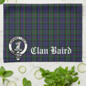 Clan Baird Crest Tartan  Theedoek (Gevouwen)
