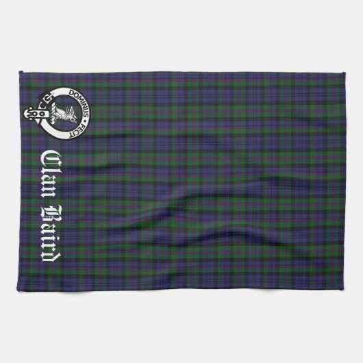 Clan Baird Crest Tartan  Theedoek (Horizontaal)