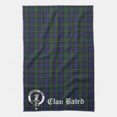 Clan Baird Crest Tartan  Theedoek (Verticaal)