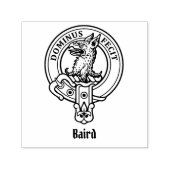 Clan Baird Crest Zelfinktende Stempel (Design)