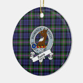 Clan Baird Modern Badge Tartan Pset Keramisch Ornament (Links)