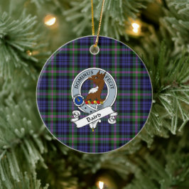 Clan Baird Modern Badge Tartan Pset Keramisch Ornament