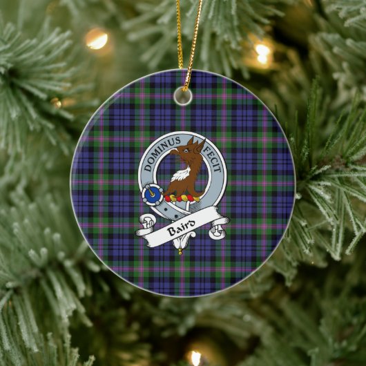 Clan Baird Modern Badge Tartan Pset Keramisch Ornament (Boom)