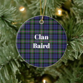 Clan Baird Modern Tartan Keramisch Ornament