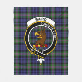 Clan Baird Modern Tartan Pset Fleece Deken (Voorkant)
