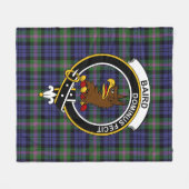 Clan Baird Modern Tartan Pset Fleece Deken (Voorkant (Horizontaal))