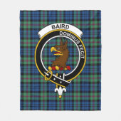 Clan Baird Oude Tartan Plaid Fleece Deken (Voorkant)