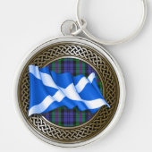 Clan Baird Schotse Knoop & Vlag Sleutelhanger (Voorkant)