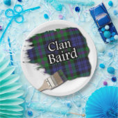 Clan Baird Scottish Tartan Paint Brush Papieren Bordje (Feest)