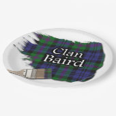 Clan Baird Scottish Tartan Paint Brush Papieren Bordje (Gekanteld)