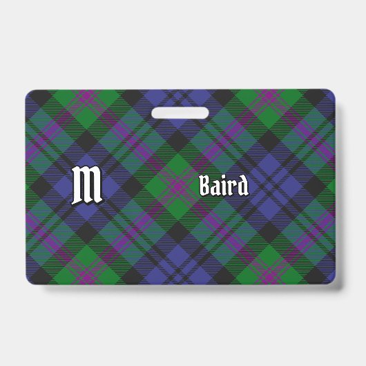 Clan Baird Tartan Badge (Voorzijde)