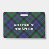 Clan Baird Tartan Badge (Achterkant)
