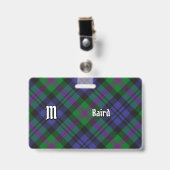 Clan Baird Tartan Badge (Voorzijde met clip)