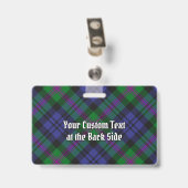 Clan Baird Tartan Badge (Achterkant met clip)