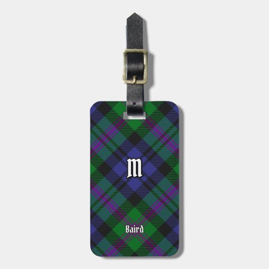 Clan Baird Tartan Bagagelabel (Voorkant verticaal)