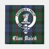Clan Baird Tartan Crest Magneet (Voorkant)